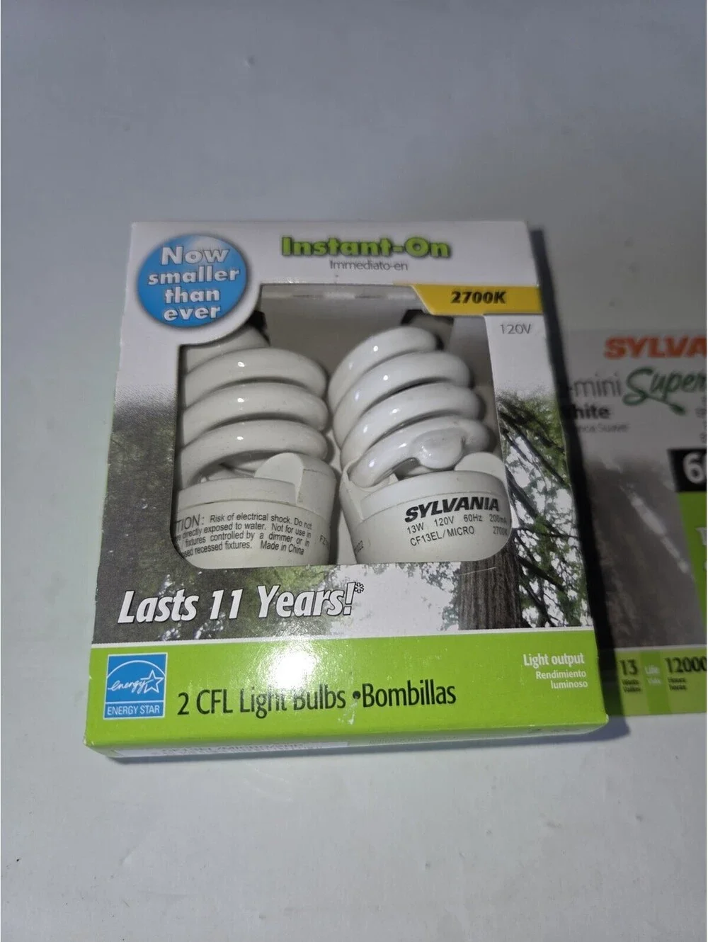 Sylvania Micro-Mini Super Saver ~Soft White~Bulbs 2pk.  11 Year Life-SF2